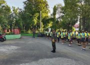 Ditengah Pandemi Covid-19, Prajurit Kodim 1426/Takalar Rutin Bina Fisik