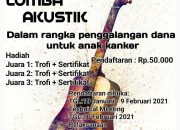 Galang Dana untuk Anak Penderita Kanker, BPKel Oi Hidup Buat Lomba Akustik