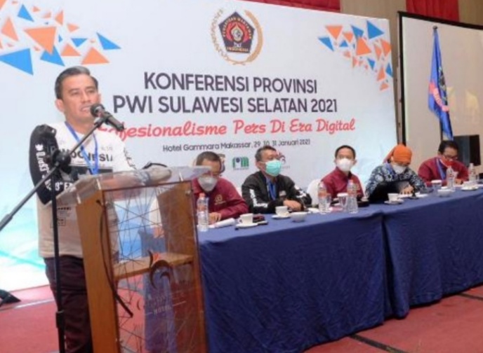 Agus Alwi Hamu Terpilih Kembali Jadi Ketua PWI Sulawesi Selatan