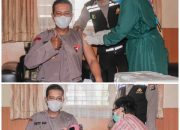 Kapolres Lombok Tengah : Suntik Vaksin Covid-19 Fase kedua, Untuk Menjawab Keraguan Masyarakat