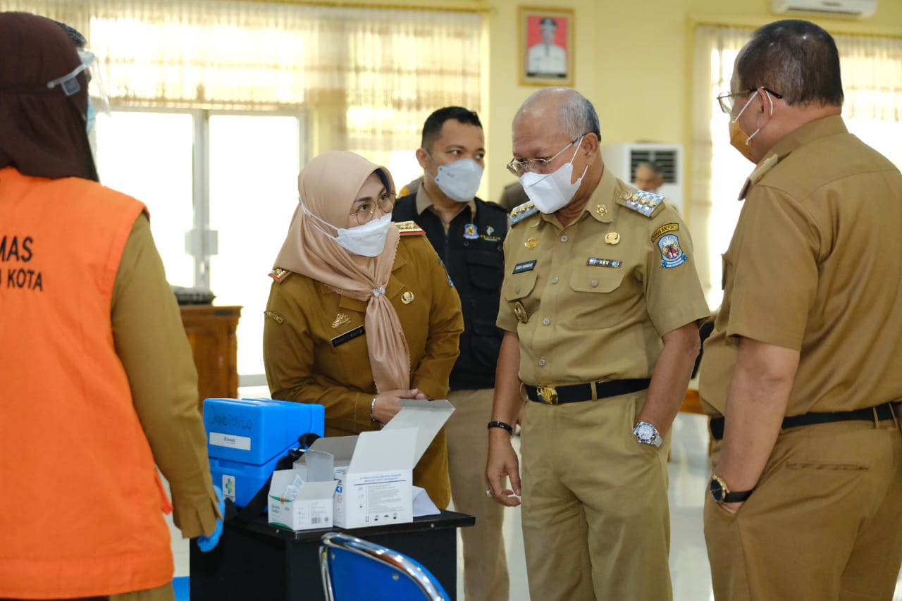 Pencanangan Perdana Vaksinasi Covid-19 di Jeneponto Bejalan Lancar