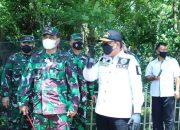 Wabup Takalar Dampingi Danlantamal VI/Makassar Survey Lokasi Pembangunan Pos AL