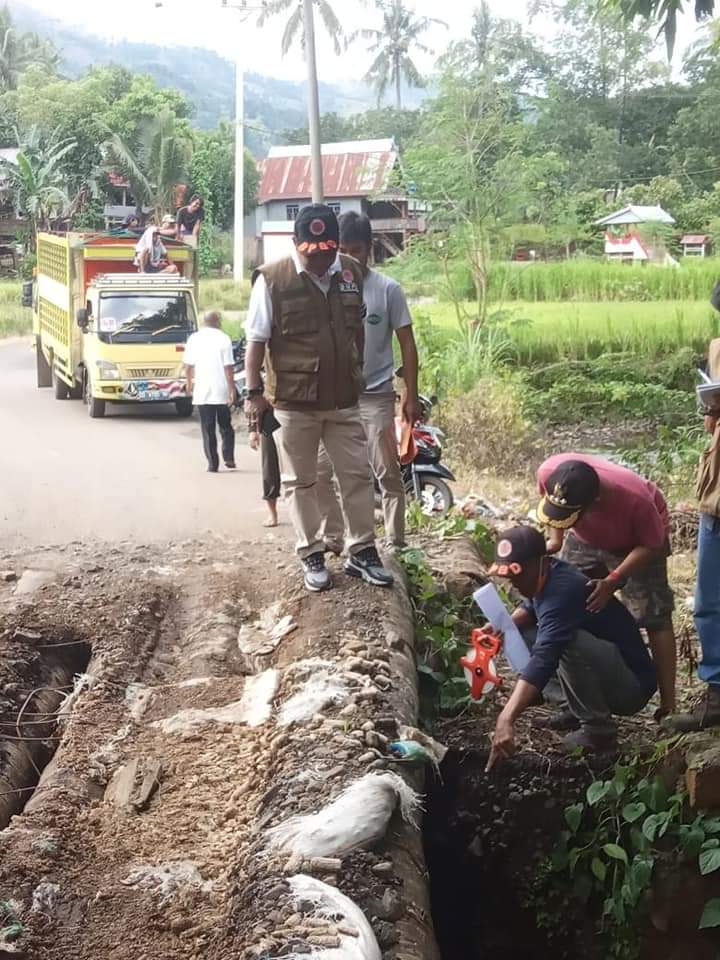 Kepala BPBD Sambangi Lokasi Pasca Banjir di Bangkala