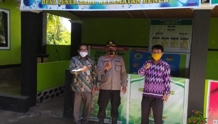 Polsek Aikmel Bersama Camat Lenek Persiapkan Lomba Kampung Sehat Jilid II di Desa Lenek Baru