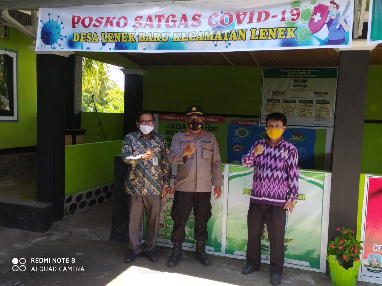 Polsek Aikmel Bersama Camat Lenek Persiapkan Lomba Kampung Sehat Jilid II di Desa Lenek Baru