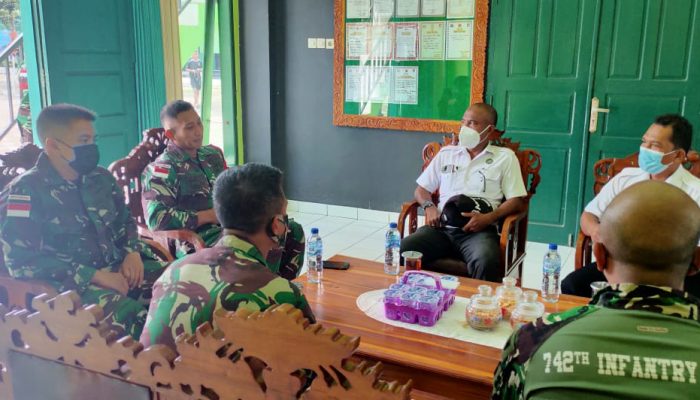 Bangun Sinergitas Dalam Pemberantasan Narkoba, BNNK Belu Kunjungi Mako Satgas Pamtas RI-RDTL