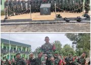 Tradisi Kenaikan Pangkat Periode 1 April, Dansatgas Pamtas Yonif 742/SWY Ikut Nyebur Kolam Ikan