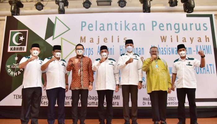 Gubernur Hadiri Pelantikan MW KAHMI dan Forhati Sumut 2021-2026