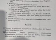Undangan BPD Desa Ononamolo I Lot yang Diduga Tabrak Tatip BPD yang disepakati