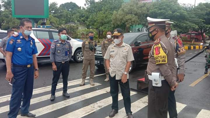 Usai Berikan Sambutan, Bupati Jeneponto Tinjau Posko Terpadu Operasi Ketupat