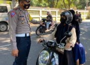 Kasat Lantas Lotim Ingatkan Pengendara Tertib Prokes Covid 19 dan  Berlalulintas Dijalan Raya