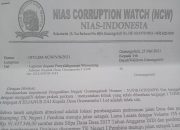 Terima hibah tidak sah,  Kades Elianus Zai Dilaporkan NCW  kepada Walikota