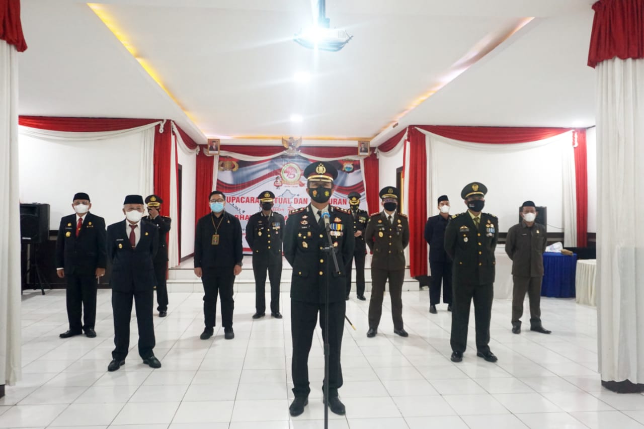Bupati Jeneponto Hadiri HUT Bhayangkara Ke-75
