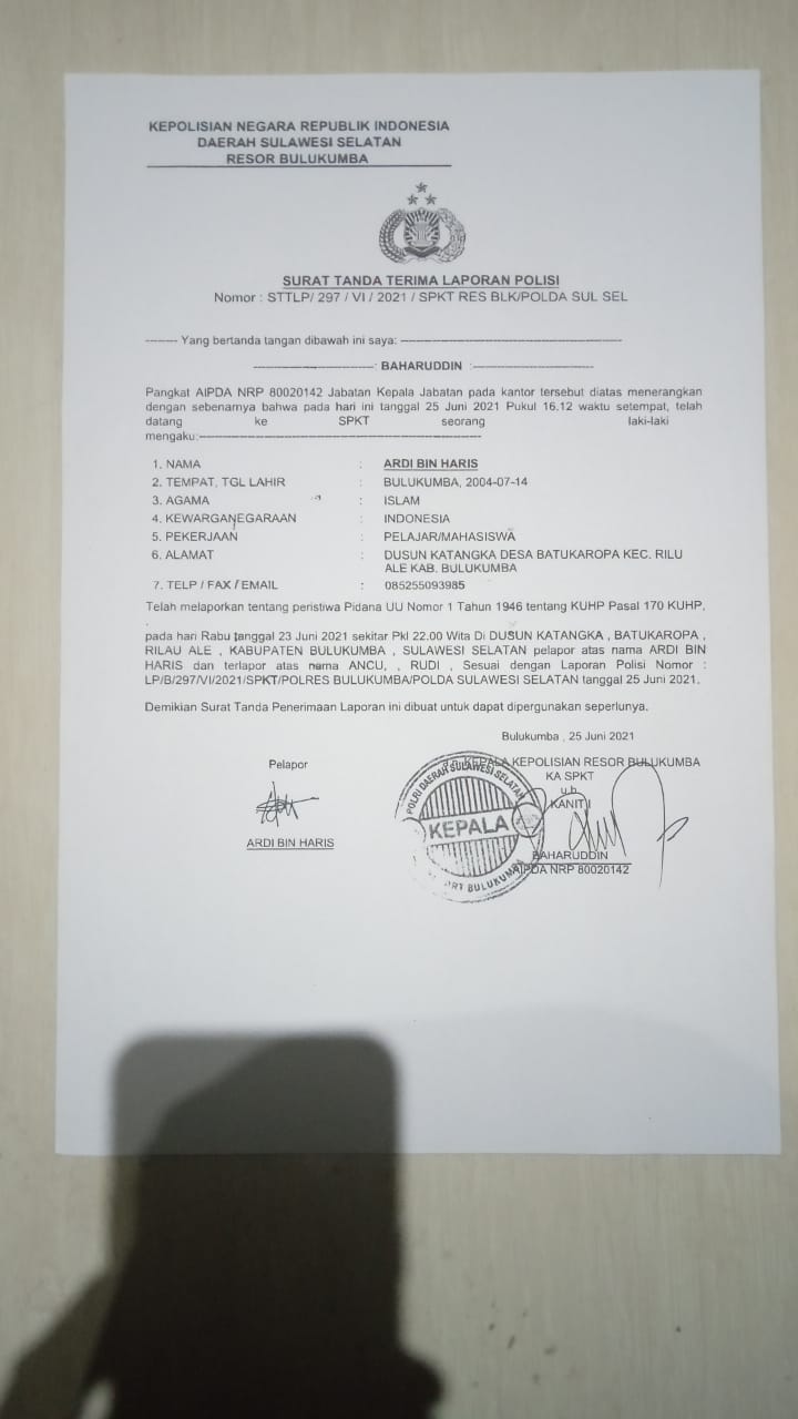 Dilaporkan sejak 25, Pelaku penganiayaan Anak di Bawah Umur di Bulukumba masih bebas berkeliaran