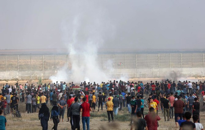 Israel menembaki warga Palestina yang memprotes di Gaza, 24 terluka
