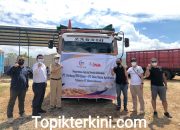 PT. GNE dan PT.DNA  Kirim 220 Ton Jagung Rendah Aflotaksin ke PT. Miwon Indonesia