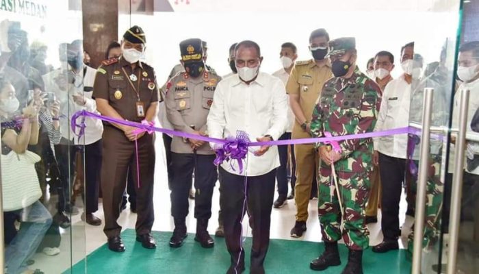 Gubernur Resmikan tempat Isolasi Terpusat Pasien Covid-19 Provinsi Sumut di Asrama haji Medan