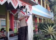 Ketua Mabiran Gerakan Pramuka Selong, Usman Membacakan Amanat Tertulis di Hari Pramuka Ke-60
