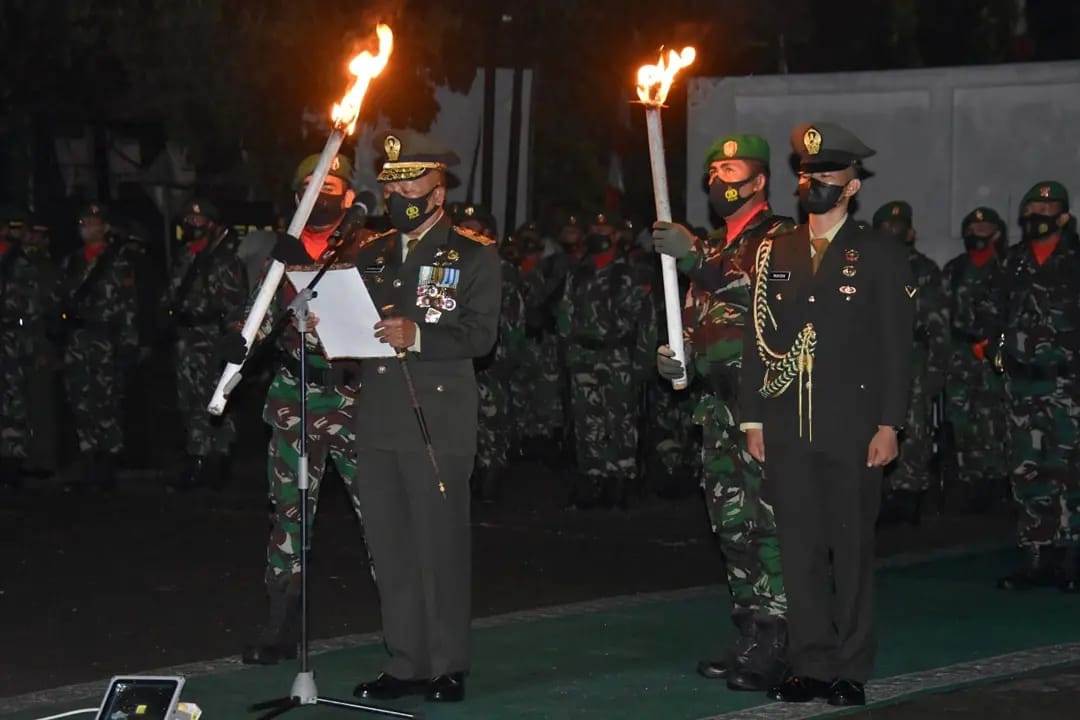 Pimpin Apel Kehormatan dan Renungan Suci, Danrem 141 Berharap semua seluruh komponen masyarakat dapat bersama-sama membangun daerah