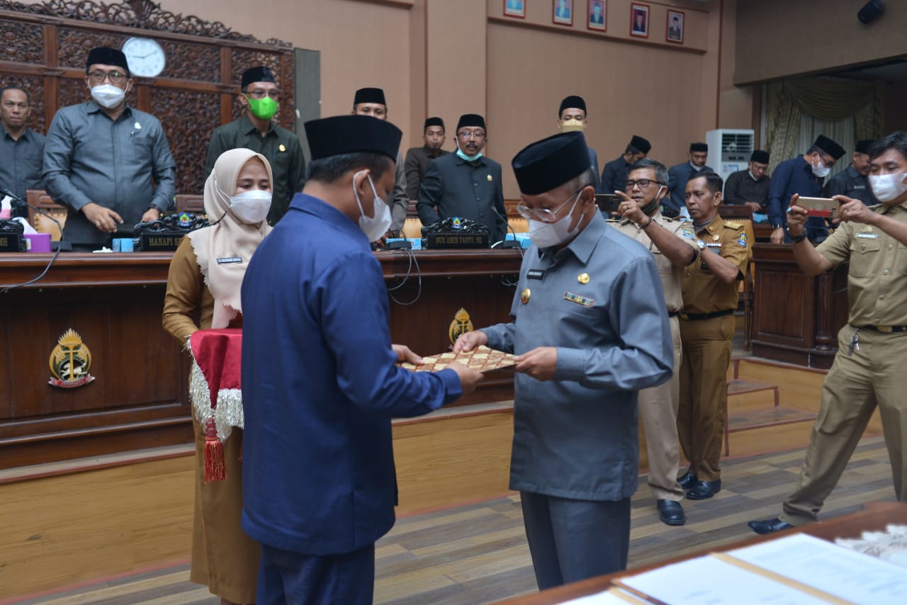 Bupati Jeneponto Hadiri Rapat Paripurna Perubahan Tentang KUA-P Dan PPAS-P 2021
