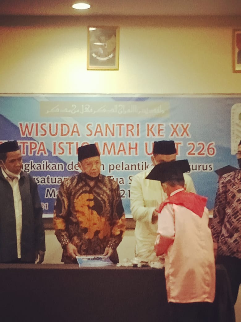 Wisuda Santri Ke-XX Dirangkaikan Pelantikan Pengurus Pos TK-TPA Istiqamah Unit 226 LPPTKA-BKPRRMI Kota Makassar