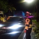 Patroli Blue Light, Personil Polres Sinjai Imbau Warga Jaga Kamtibmas dan Patuhi Protokol Kesehatan