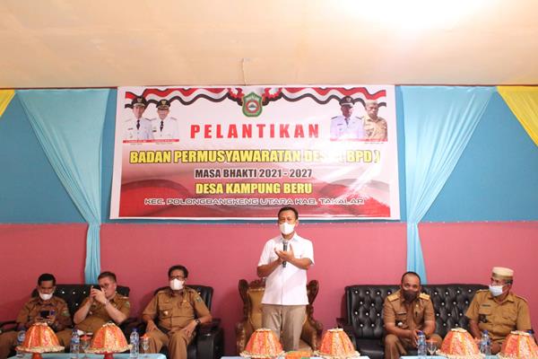 Lantik BPD Periode 2021-2027, Syamsari : Kita Akan Buka Mall UMKM