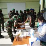 Korem 143/HO Gelar Cek Urine dan Skrening Diteksi Dini Penyalahgunaan Narkoba Jajaran
