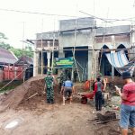 Karya Bakti TNI, Babinsa Bersama Masyarakat Bangun Mesjid