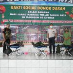 Kodim Nias Gelar Baksos Donor Darah, Sabut hari juang Kartini TNI AD yang ke 76 tahun