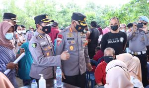 Karo Ops Poda Sulsel Tinjau Kegiatan Vaksinasi Massal Di Takalar