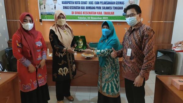 Kaji Banding, Dinkes Takalar Dikunjungi Dinkes Bombana