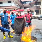 Damkar Manado Latih Anak Pasar Bersehati Penanganan Kebakaran