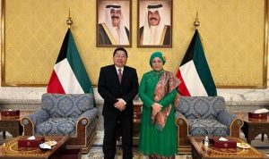 Ketua Umum PDUI Dampingi Dubes Kerajaan Kuwait saat penyerahan Letter Of Credential Ke Putra Mahkota Kuwait