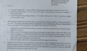 Diduga Hentikan Kasus, Penyidik Polres Jeneponto Dinilai Tidak Profesional Dalam Penanganan Laporan