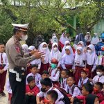 Sat Lantas Polres Agam Laksanakan Vaksinasi Tingkat SD dan Vicon Serentak di-SD.N.09 Manggopoh