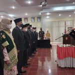 Bupati Agam Lantik Pejabat Pimpinan Tinggi Pratama di Lingkungan Pemda Agam.