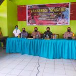 Tinjau Vaksinasi Di Polsel, Kapolres Takalar Ikuti Zoom Meeting