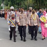 Penyambutan Kapolres Agam Yang Baru Disambut Dengan Tradisi Tari Gelombang
