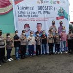 Kapolsek Lubuk Basung Dampingi Kapolres Agam Tinjau Vaksinasi Masal di Padang Tongga Lubuk Basung Agam.