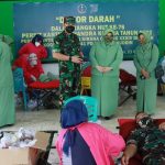 Peringati HUT Ke-76,Persit KCK Kodim 1426/Takalar Gelar Donor Darah
