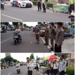 Polres Agam, Satpol PP dan Dishub Jaga Ketertiban Perdagang dan Pengendara di Padang Baru Lubuk Basung