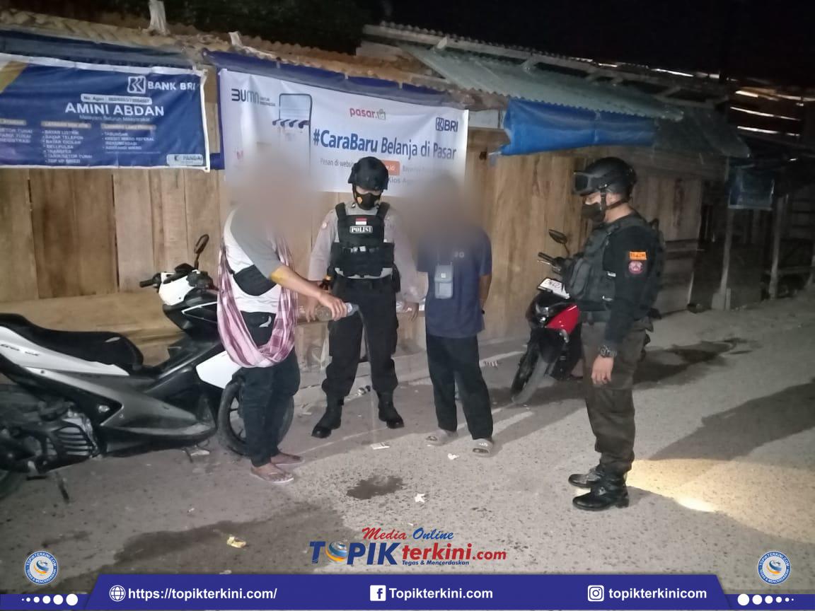 Terjaring Patroli Saat Asyik Miras di Bulan Puasa, Dua Pemuda Diamankan TIM Tim Patroli Tarantula Polres Banggai