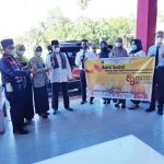 Aksi Peduli Lapas Kelas IIB Lubuk Basung Agam Bagikan Paket Sembako Kepada Warga Kurang Mampu.