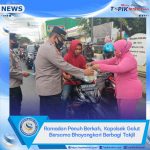 Ramadan Penuh Berkah, Kapolsek Galut Bersama Bhayangkari Berbagi Takjil