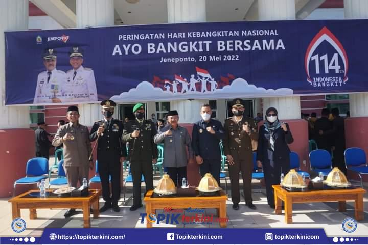 Bupati Jeneponto Jadi Inspektur Upacara Harkitnas Ke-114
