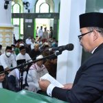 Cuaca Kurang Mendukung di Agam, Salat Ied di Masjid Agung Nurul Falah Khidmat dan Berjalan Lancar