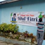 Spanduk Ucapan Selamat IdulFitri Menjamur di Kota Madya Bukittinggi dan Kabupaten Agam,