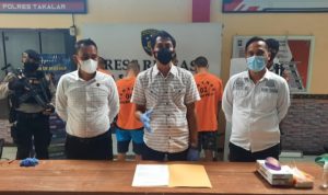 Polres Takalar Tahan 4 Orang Pelaku Pengeroyokan di Depan SPBU Kalampa