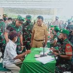 Bupati – Wabup Takalar Dampingi Pangdam XIV/Hasanuddin Pantau Vaksinasi Dan Pembagian BLT